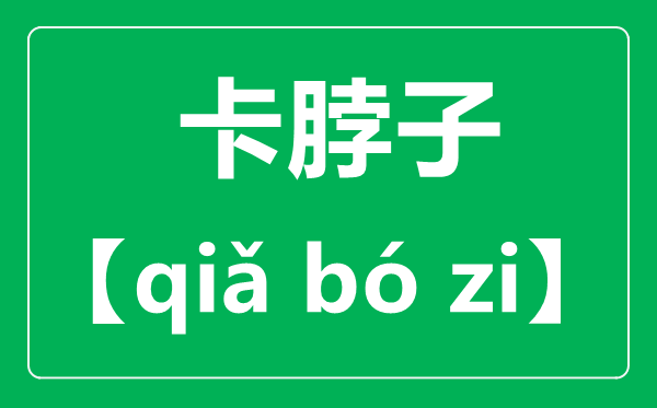 卡脖子的正确读音,读qia还是读ka,卡脖子什么意思？